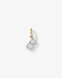 Pendentif avec initiale de la lettre B en or jaune 10 carats