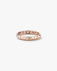 Bague Linéaire Signature Connect en Or Jaune 10 kt