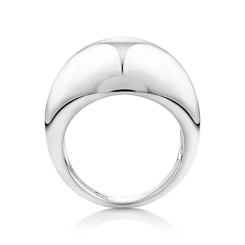 Wide Dome Ring in Sterling Silver