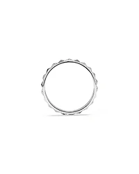 Bague Signature Connect Linéaire avec Diamant en Argent Sterling