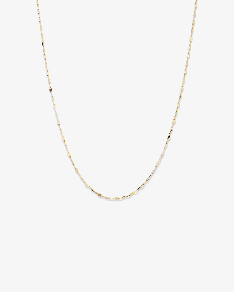 50cm (20") Oval Mirror Cable Chain in 10kt Yellow Gold