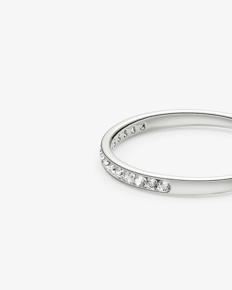 Wedding Band with 0.15 Carat TW of Diamonds in 14kt White Gold
