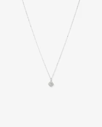 0.30 Carat TW Cushion Shaped Diamond Cluster Pendant Necklace in 10kt Yellow Gold