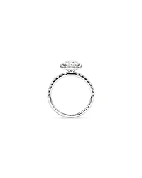 1.79 Carat TW Round Brilliant Laboratory-Grown Diamond Halo Engagemet Ring in 14kt White Gold