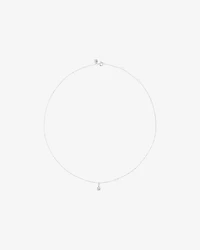 0.30 Carat TW Round Brillaint Laboratory -Grown Diamond Solitaire Pendant Necklace in 10kt White Gold