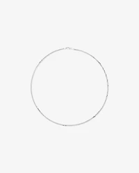55cm (22") 2.5-3mm Width Fine Curb Chain Necklace in Sterling Silver