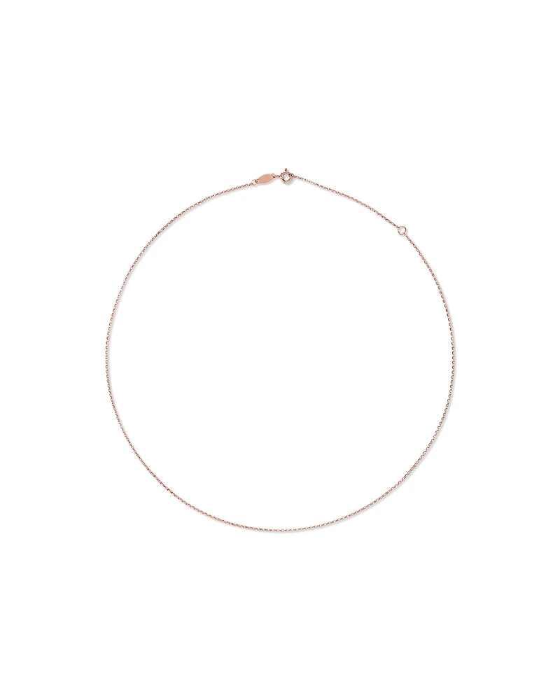 45cm (18") 1mm-1.5mm Width Solid Belcher Chain in 10kt Yellow Gold
