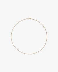 45cm (18") 1mm-1.5mm Width Hollow Singapore Chain in 10kt Yellow Gold
