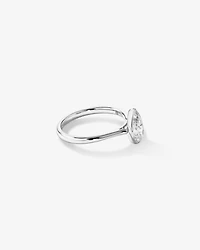 1.25 Carat TW Pear Cut Laboratory-Grown Diamond Solitaire Bezel Set Engagement Ring in 14kt Yellow Gold