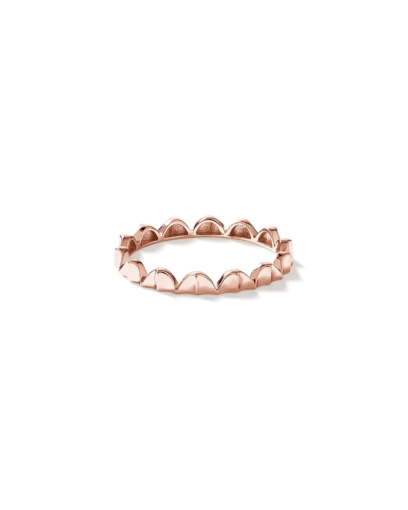 Bague Courbée Signature Connect en Or Rose 10 kt