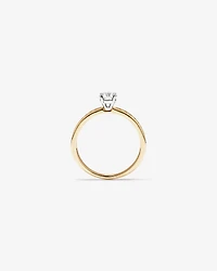 Carat TW Round Brilliant Signature 101 Diamond Ring in 14kt Yellow & White Gold