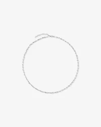 50cm (20") 3.9mm Width Large Diamond Cut Infinity Link Chain Necklace in Sterling Silver