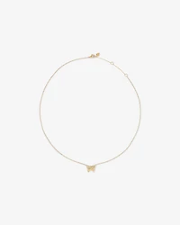 Butterfly Necklace in 10kt Yellow Gold