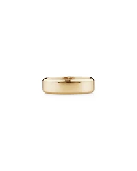 7mm Flat Bevelled Wedding Band in 10kt White Gold