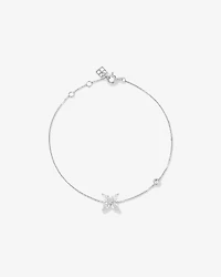 0.50 Carat TW Floret Laboratory-Grown Diamond Bracelet in 10kt White Gold