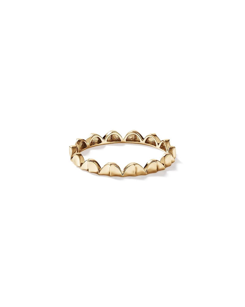 Bague Courbée Signature Connect en Or Rose 10 kt