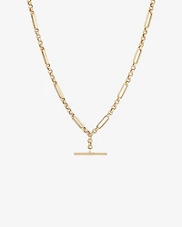 50cm Hollow Belcher Fob Necklace in 10kt Yellow Gold