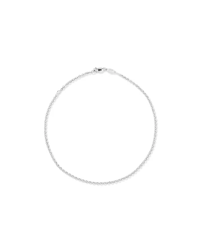 26cm (10.2") 1mm Width Belcher Chain Anklet in Sterling Silver
