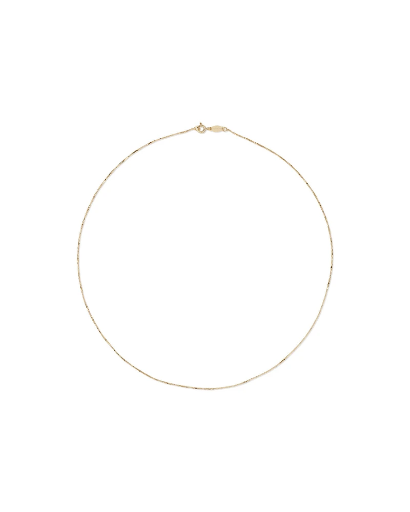 45cm (18") Box Chain in 10kt Rose Gold