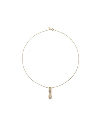 Pendentif à nœuds de diamants TW de 0,07 carat en or jaune 10 carats