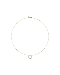 0.38 Carat TW Diamond Graduated Circle Necklace in 10kt Yellow Gold