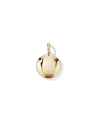 Diamond Round Enhancer Pendant in 10kt Yellow Gold