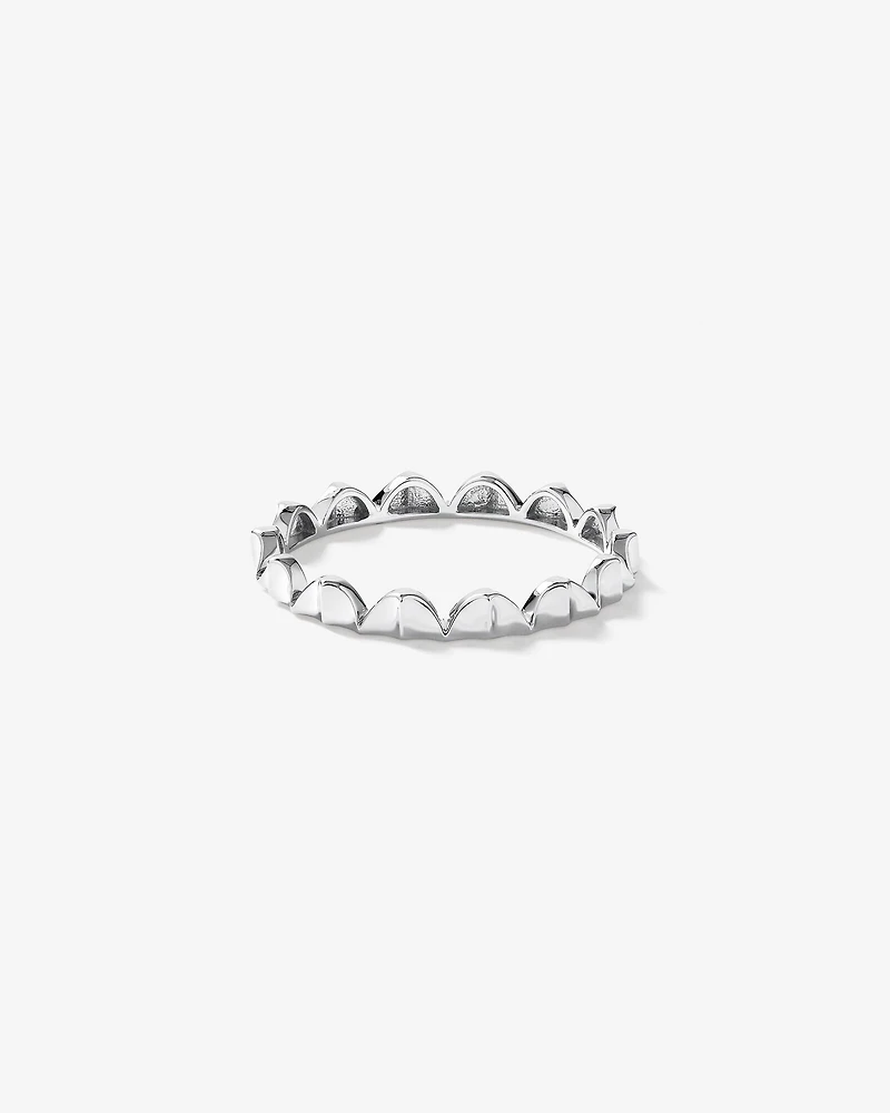Bague Signature Connect Courbée en Argent Sterling