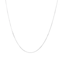 45cm (18") 0.85mm Width Diamond Cut Box Chain in 14kt Yellow Gold