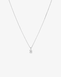 0.50 Carat TW Diamond Solitaire Pendant in 18kt White Gold