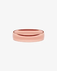 6mm Half Round Polished Wedding Band 10kt Yellow Gold