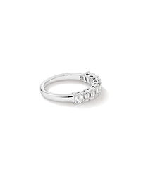 1.17 Carat TW Emerald Cut Laboratory-Grown Diamond Wedding Band in 14kt White Gold