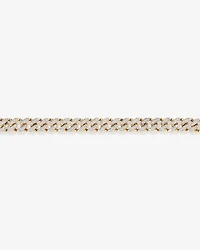 3.30 Carat TW Diamond Set Cuban Link Bracelet in 10kt Yellow and White Gold