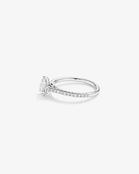 Pear Solitaire Engagement Ring with 1.12ct TW of Diamonds in 14kt White Gold