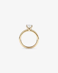 Carat TW Round Brilliant Laboratory-Grown Diamond Solitaire Engagement Ring in 14kt Gold