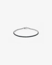 4.45 Carat TW Black Diamond Tennis Men's Bracelet in Sterling Silver