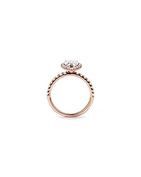 1.82 Carat TW Pear Cut Laboratory-Grown Diamond Halo Engagement Ring in 14kt White Gold