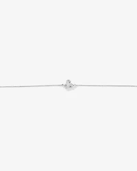 Cubic Zirconia Knot Bracelet in Sterling Silver