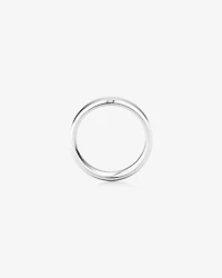 7mm Flat Bevelled Wedding Band in 10kt White Gold