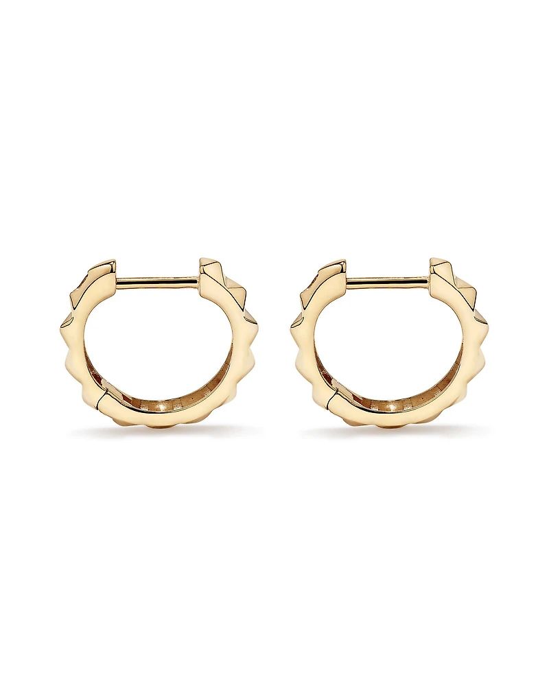 Créoles Huggie Signature Connect en Or Rose 10 kt