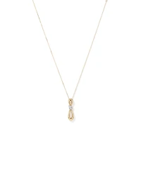 0.17 Carat TW Diamond Knot Pendant in 10kt Yellow Gold