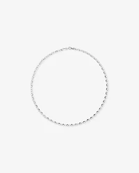 50cm (20") 4.6mm Width Oval Belcher Chain Necklace in Sterling Silver