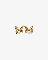 Butterfly Stud Earrings in 10kt Yellow Gold