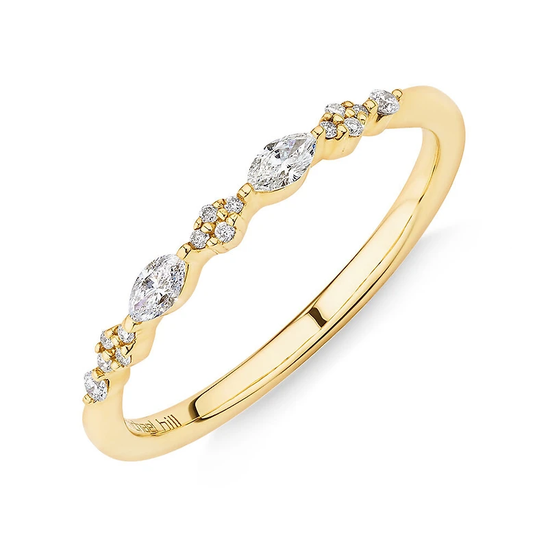 Bridal Ring with 0.15 Carat TW Diamonds in 14kt Yellow Gold