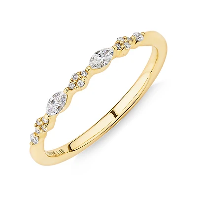 Bridal Ring with 0.15 Carat TW Diamonds in 14kt Yellow Gold