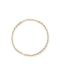 42.5cm Hollow Oval Paperclip Chain in 10kt Yellow Gold