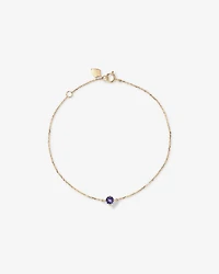 Bracelet with Tanzanite in 10kt Yellow Gold
