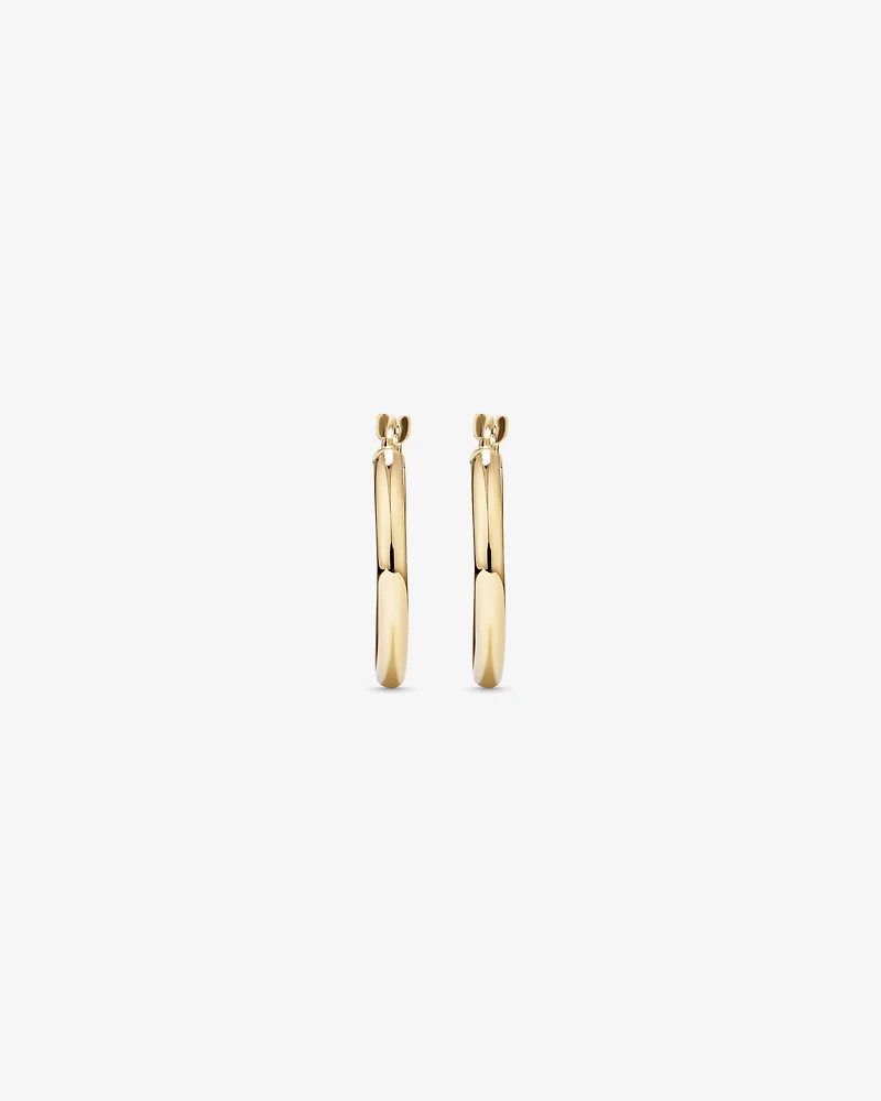 18mm Hoop Earrings in 10kt Yellow Gold