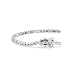 1.50 Carat TW Laboratory-Grown Diamond Tennis Bracelet in Sterling Silver