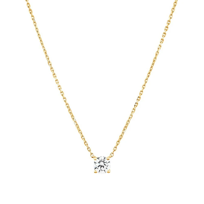0.60 Carat TW Laboratory-Grown Diamond Stud Earrings & Pendant Set in 10kt White Gold