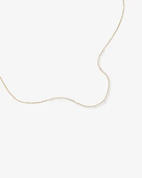 Carat TW Laboratory-Grown Diamond Tennis Necklace set in 10kt White Gold